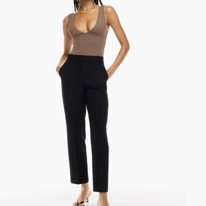ARITZIA Contour V Neck bodysuit in taupe